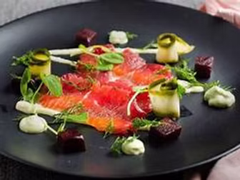Smoked Loch Reared Trout, V-Cut with Beetroot and Dill 800g-1.4kg (per kg)